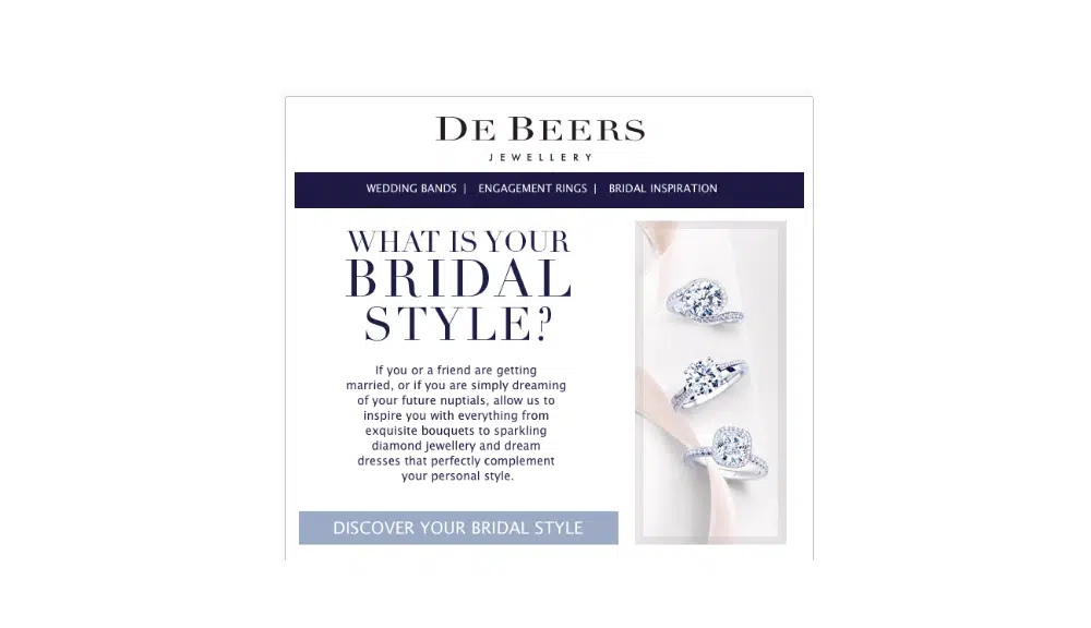 wirksamer call to action - de beers