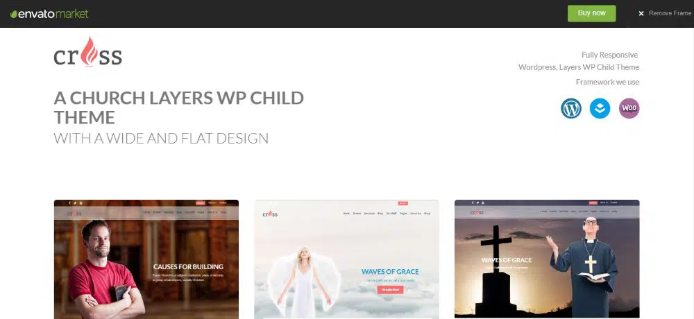 Tema infantil de WordPress - cruz