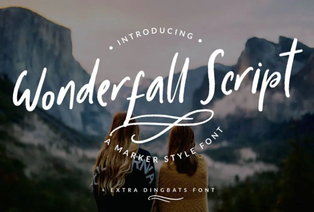 Wonderfall Script-Schriftarten