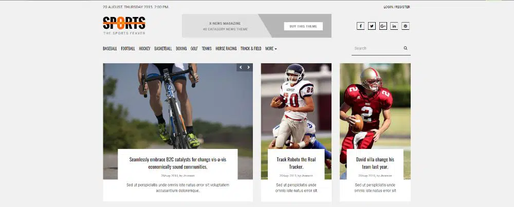 Portal de notícias esportivas