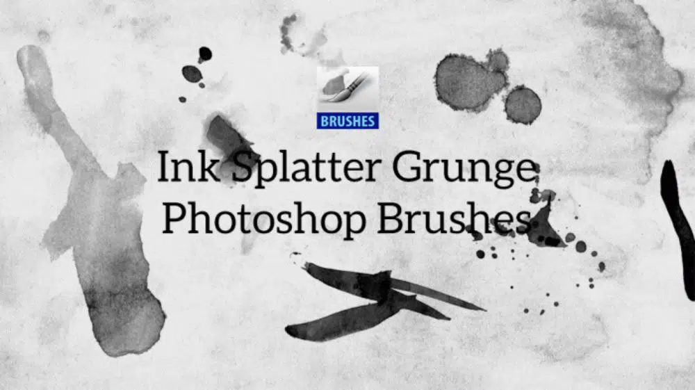 Pensule Photoshop Grunge Splatter Ink