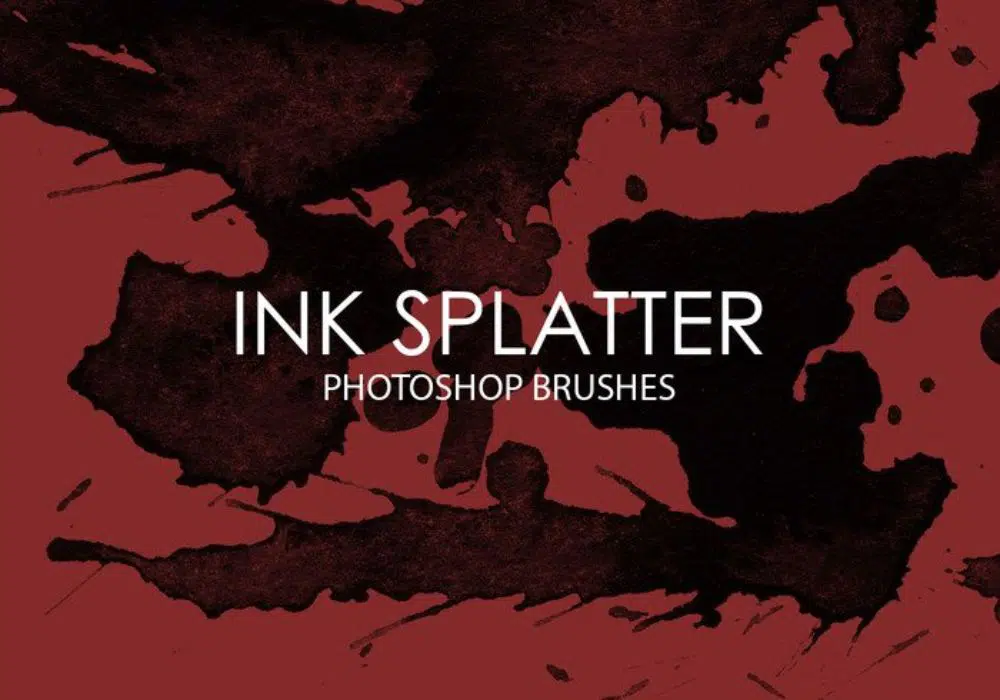 Kostenlose Ink Splatter Photoshop-Pinsel