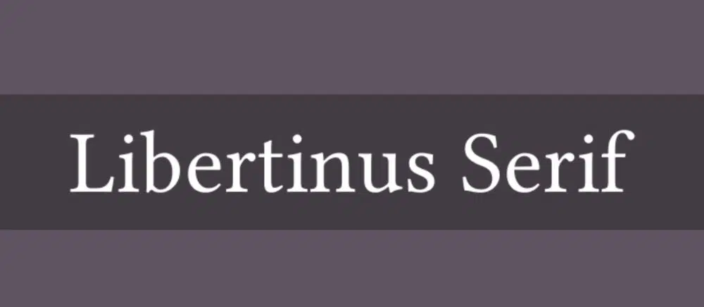 Libertino serif