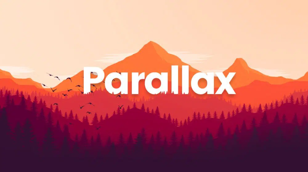 animations de défilement de parallaxe