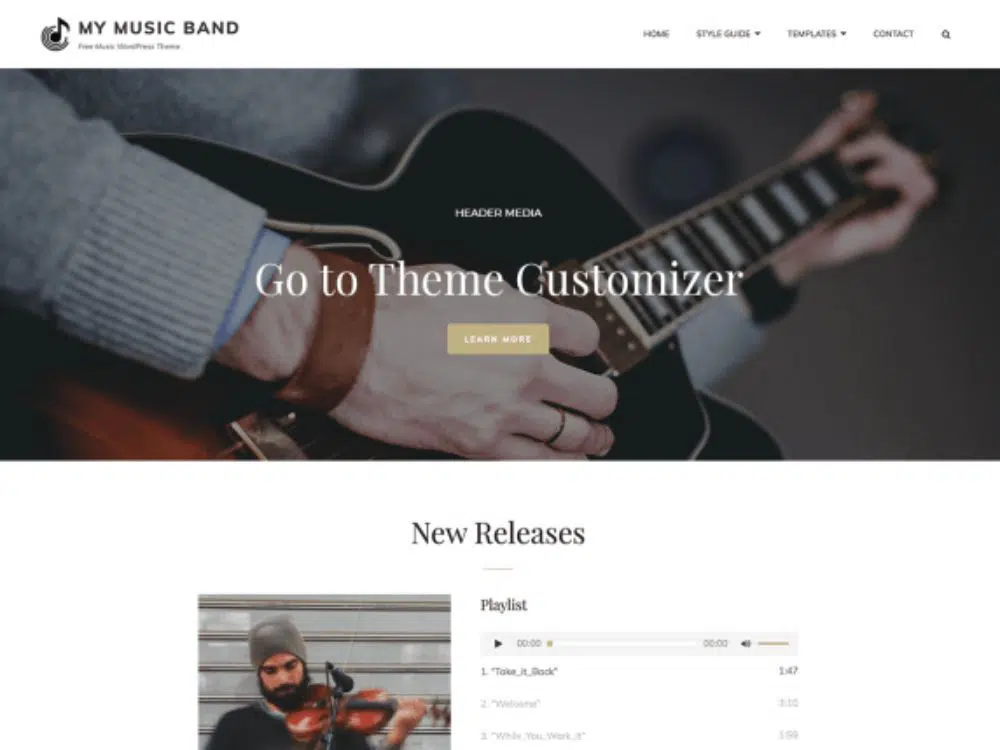 WordPress Themes for Podcasts: My Music Band