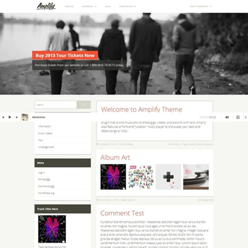 WordPress-Themes für Podcasts: Amplify