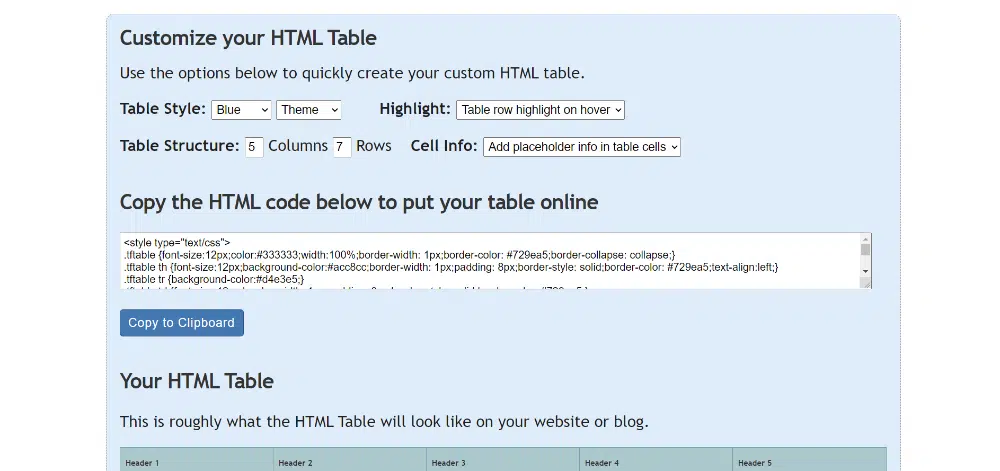 Las mejores herramientas gratuitas para crear tablas en línea: Text Fixer