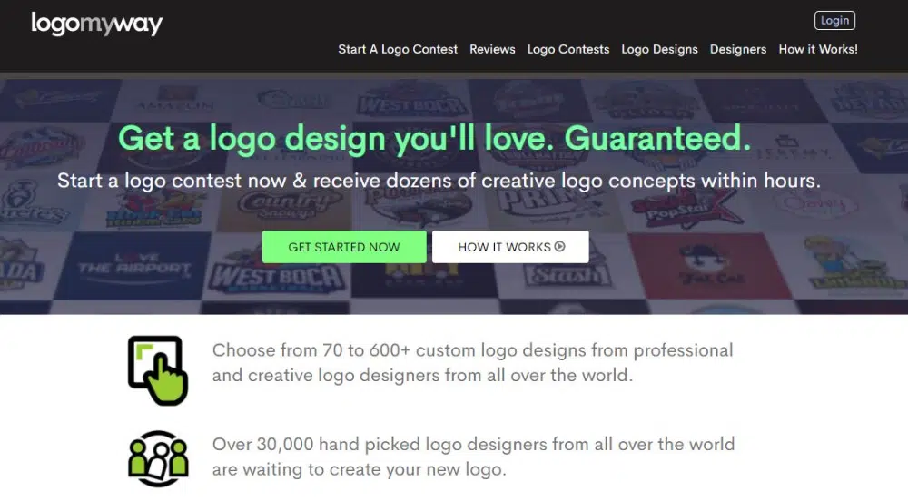 Beste Websites für Designwettbewerbe: Logo My Way