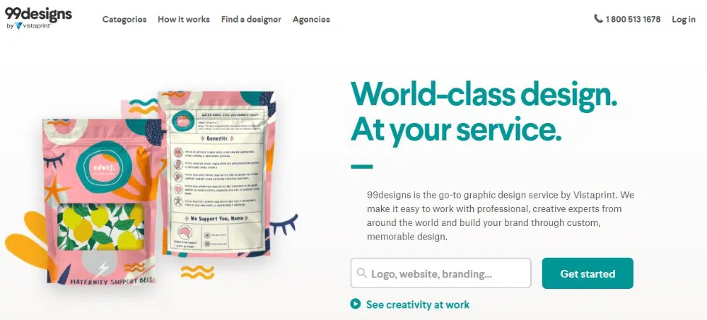 Meilleurs sites Web de concours de design : 99Designs