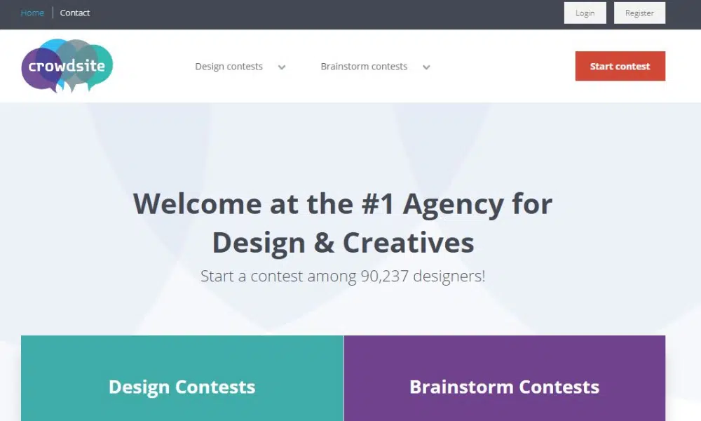 Melhores sites de concurso de design: CrowdSite