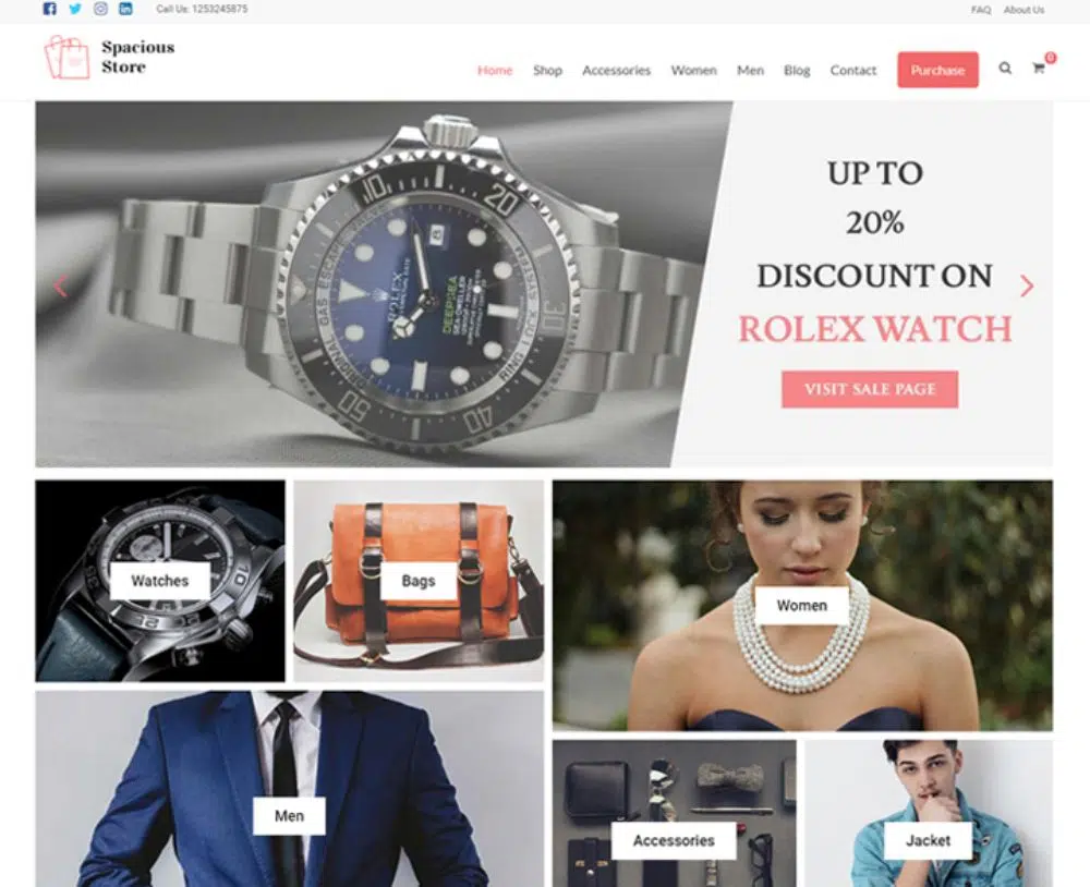 Thème WordPress pour Dropshipping : Magasin spacieux