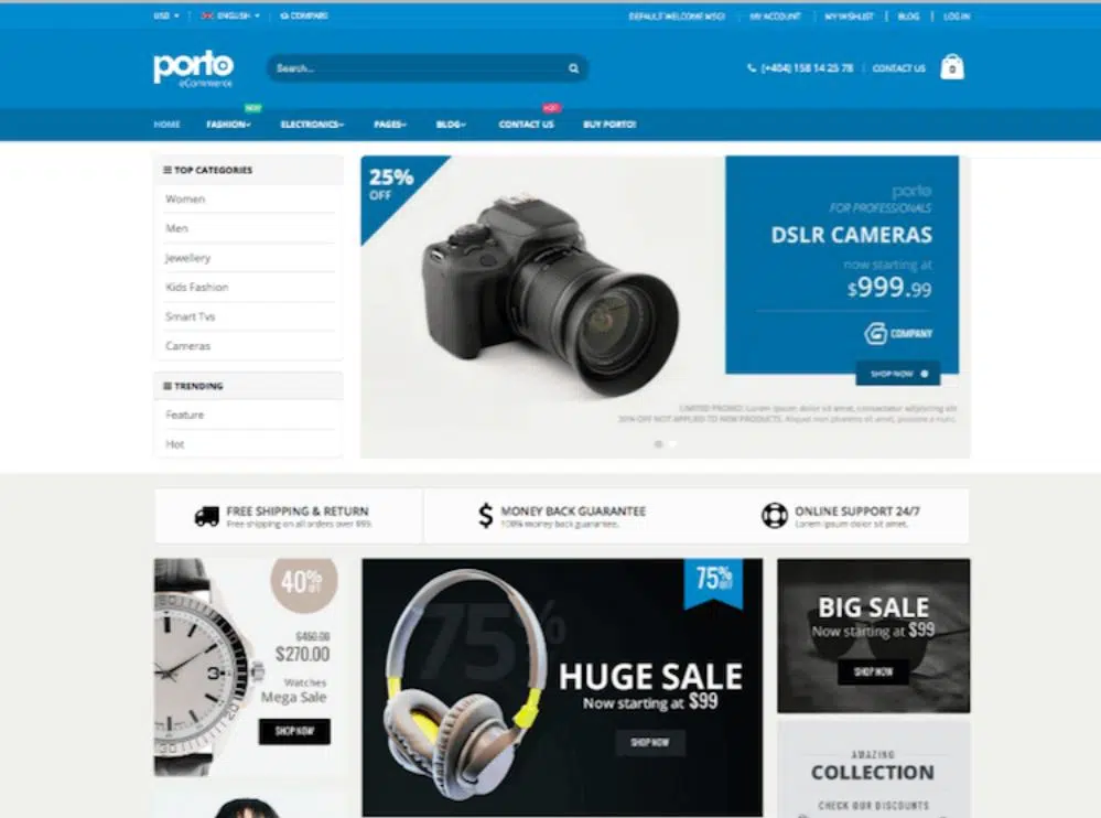 Thème WordPress pour Dropshipping : Sporto