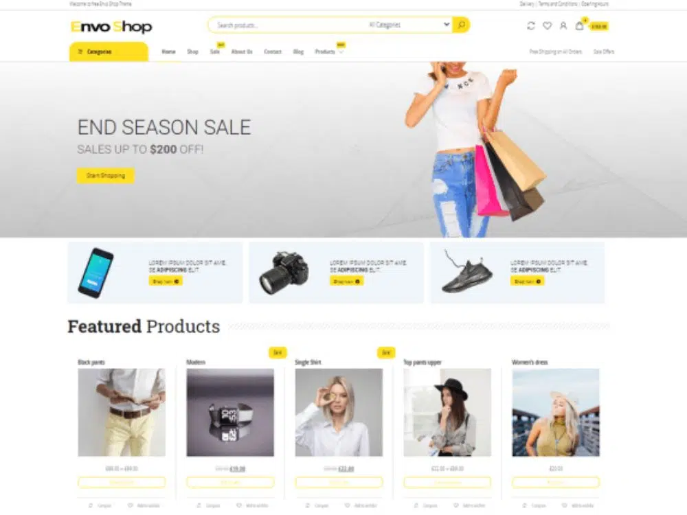 Thème WordPress pour Dropshipping : Envo Shop