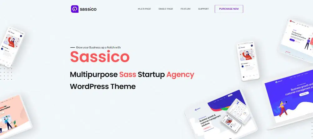 SAAS 회사를 위한 WordPress 테마: Saasico