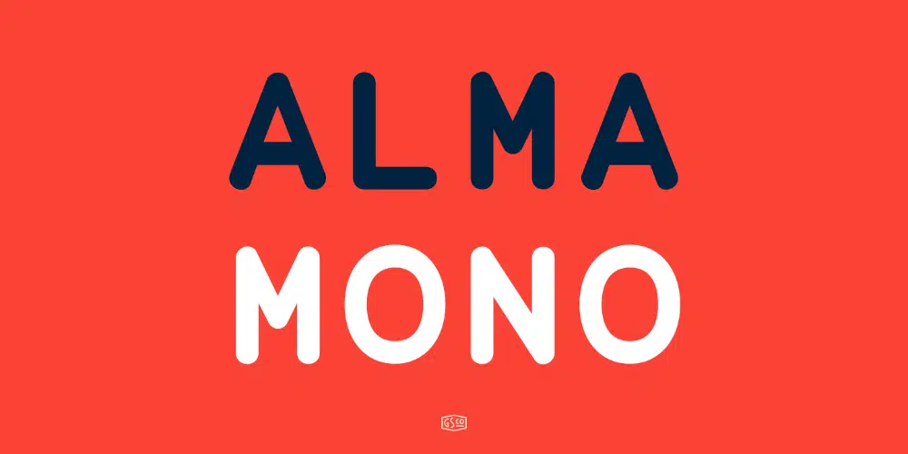 Monospace Fonts ใหม่ล่าสุดที่นักออกแบบทุกคนต้องมี: Alma