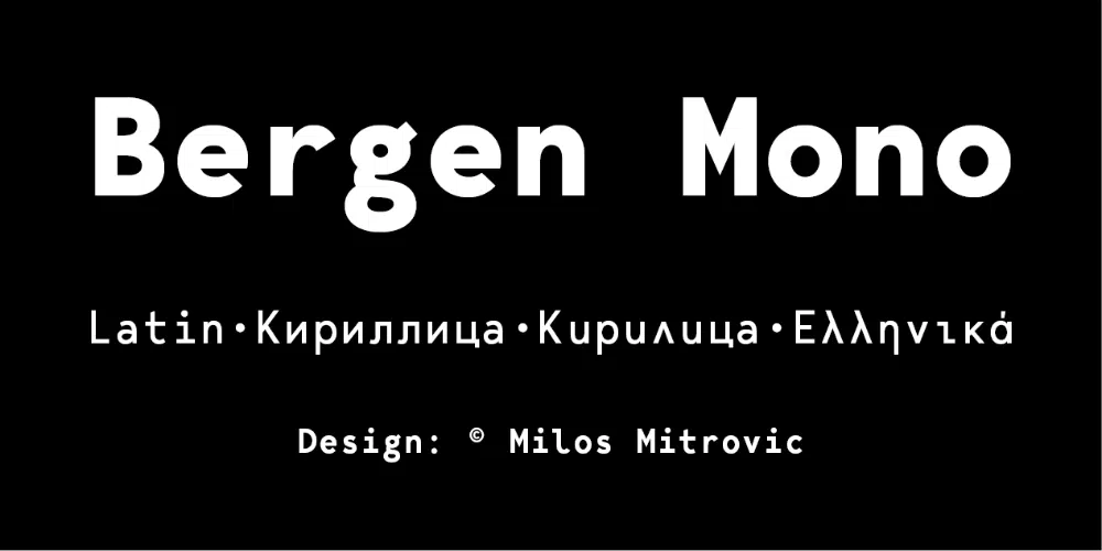 Monospace Fonts ใหม่ล่าสุดที่นักออกแบบทุกคนต้องมี: Mergen