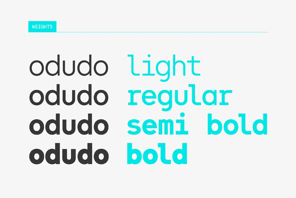 Font Monospace Terbaru yang harus dimiliki semua desainer: Odudo