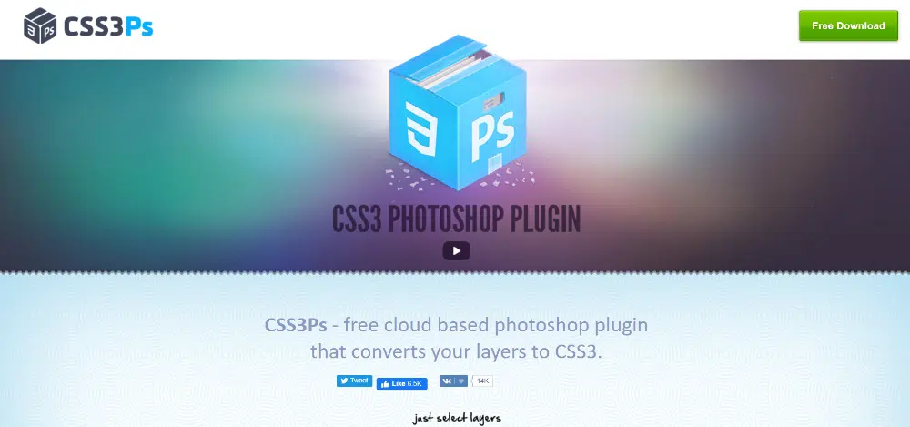 2021年に最適な14のPhotoshopプラグイン：CSS3PS