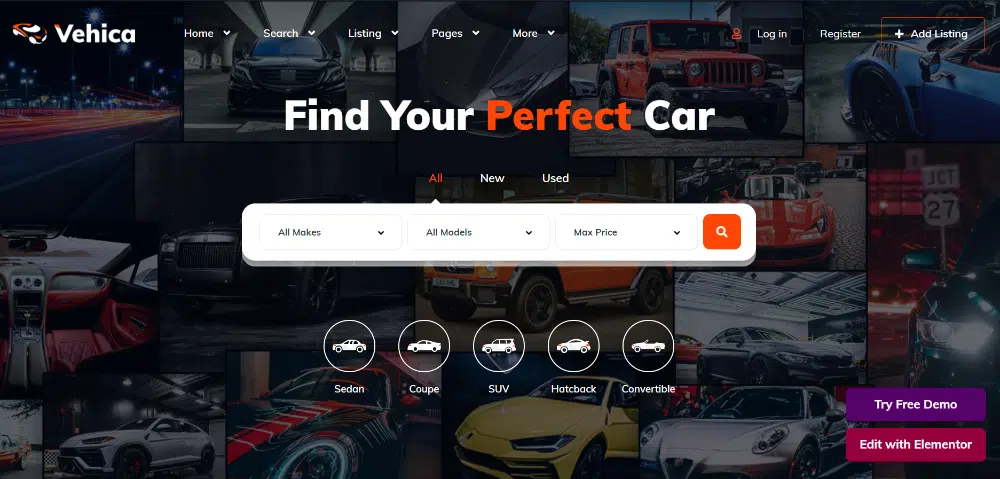 Tema WordPress yang Menakjubkan untuk Dealer Mobil: Vehica