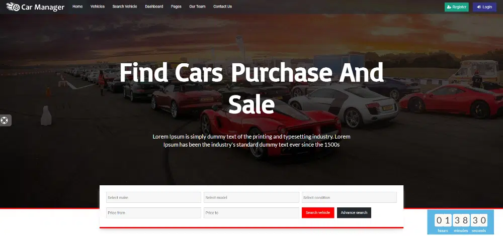 ธีม WordPress ที่น่าตื่นตาตื่นใจสำหรับตัวแทนจำหน่ายรถยนต์: Car Manager