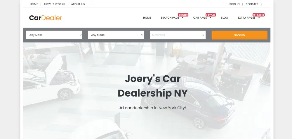 Tema WordPress yang Menakjubkan untuk Dealer Mobil: Dealer Mobil