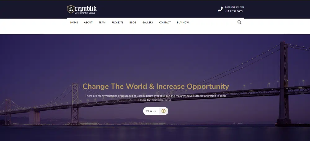 14 ثيمات WordPress للبوابات الحكومية: Republik