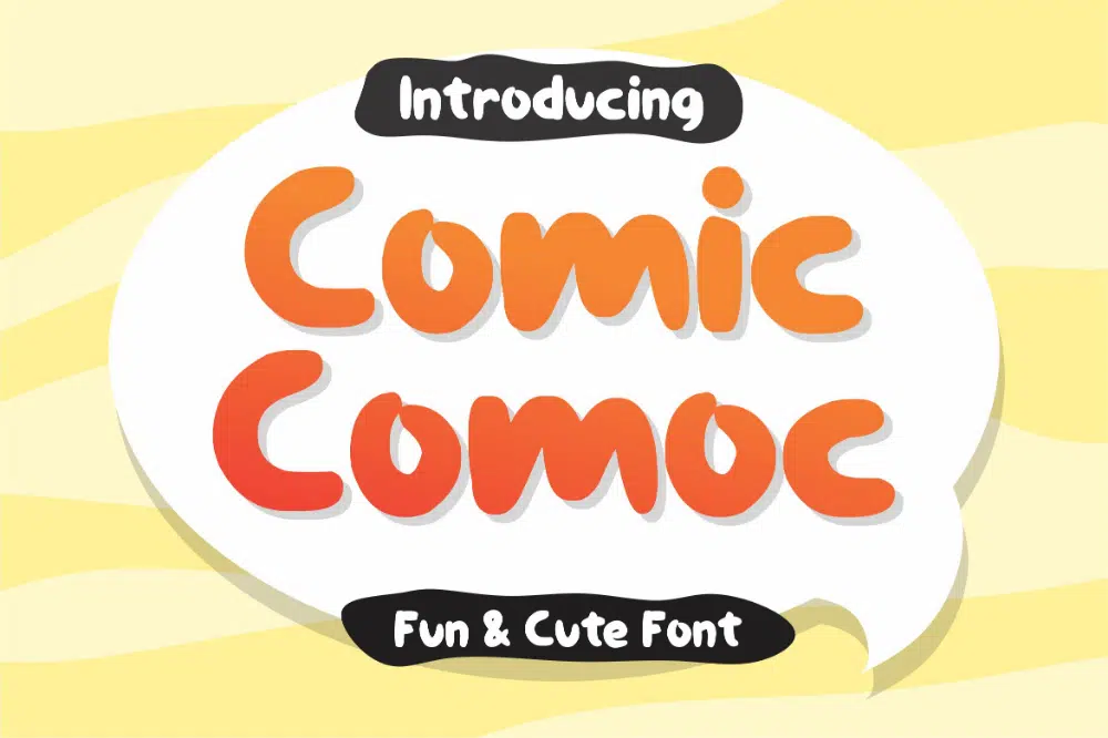 Font Komik terbaik untuk desainer: Komik Comoc