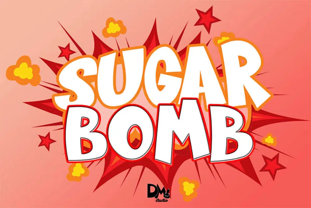 設計師最佳漫畫字體：Sugar Bomb