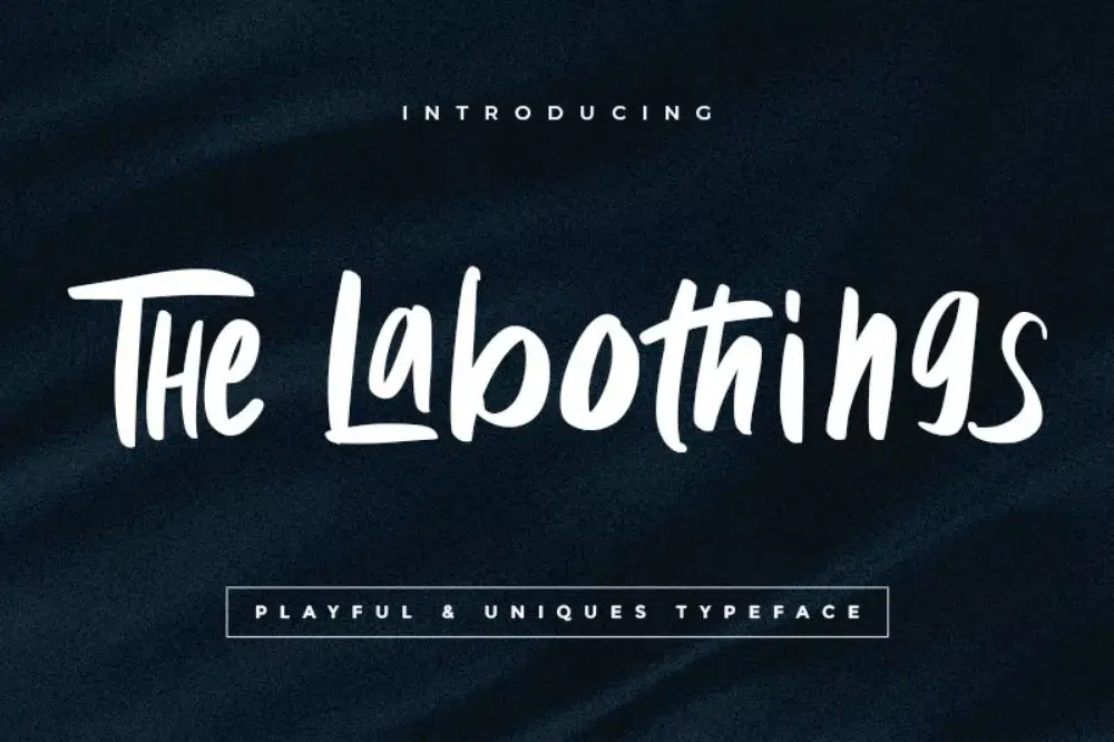 แบบอักษรการ์ตูนที่ดีที่สุดสำหรับนักออกแบบ: Labothing