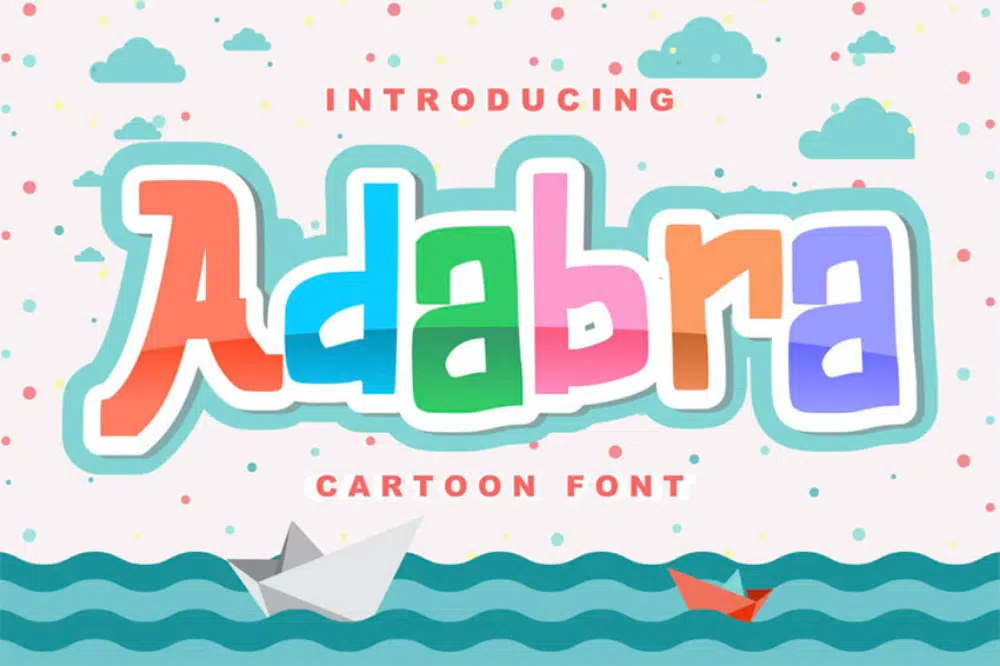 Font Komik terbaik untuk desainer: Adabra