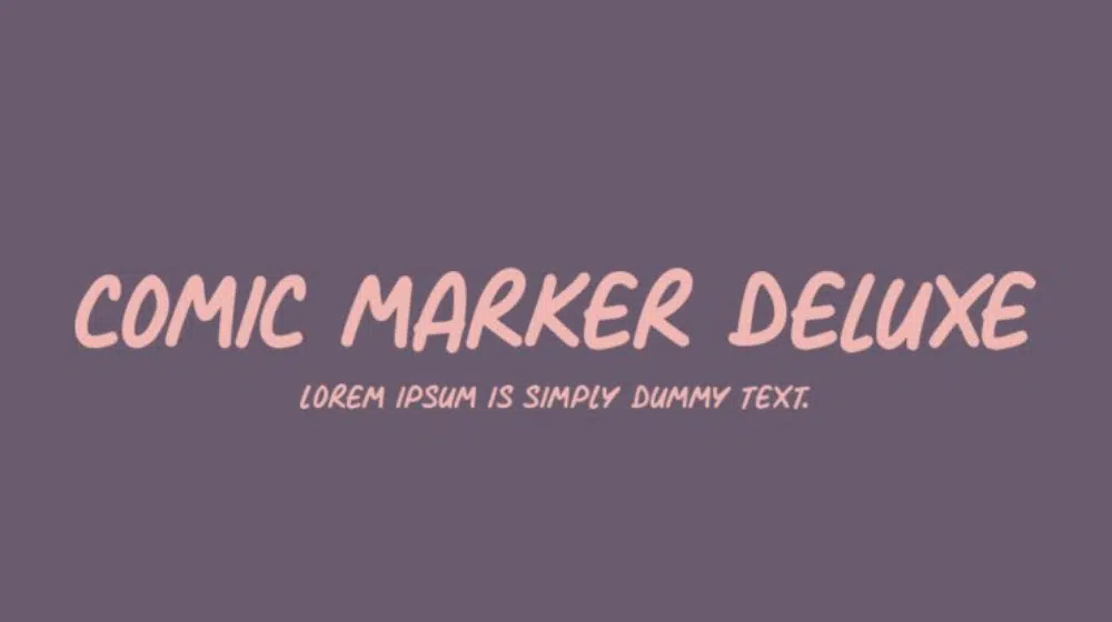 Font Komik terbaik untuk desainer: Penanda Komik