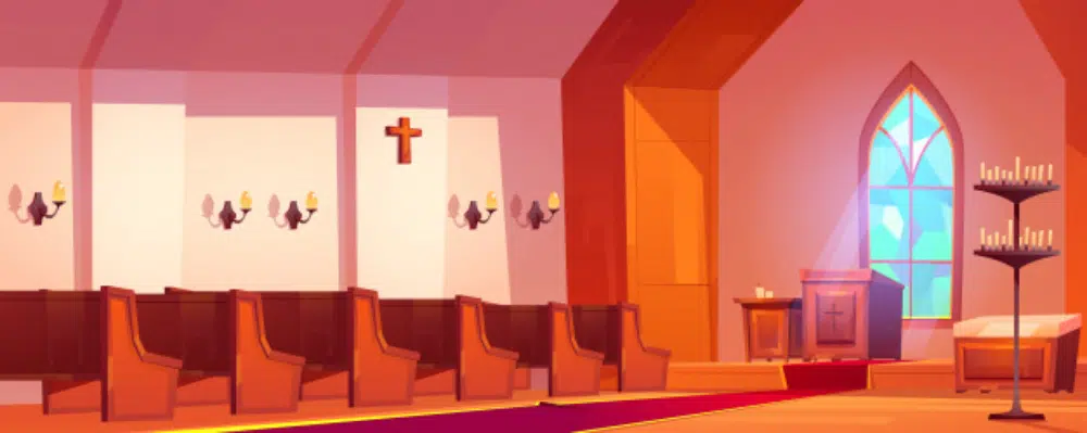 25 fondos de iglesia gratuitos para diseñadores: fondo del interior de la iglesia