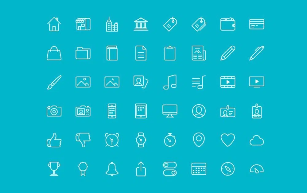 Liniendesign-Icon-Sets für Ihre Sammlung: Bubbles-Icons