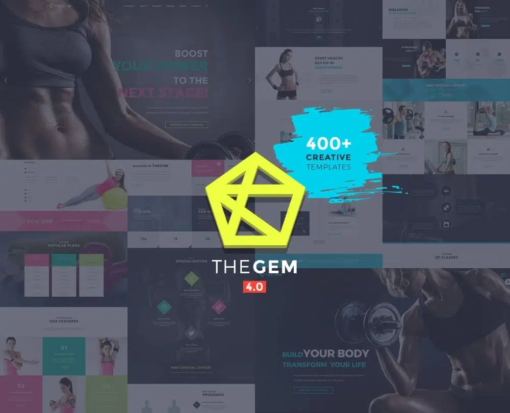 Beeindruckende WordPress-Themes für Fitnessclubs: The Gem