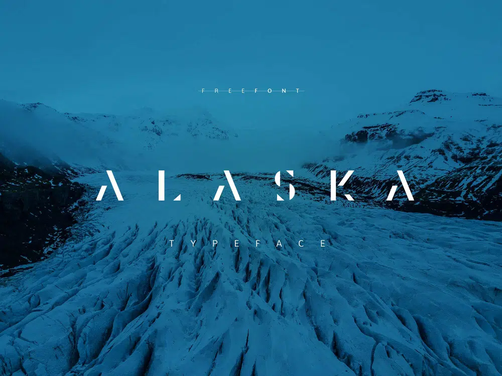 Polices industrielles gratuites pour les designers : Alaska