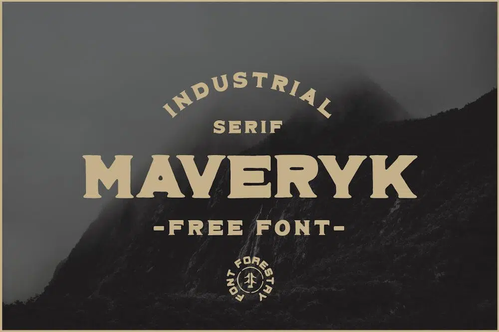 Fontes Industriais Gratuitas para Designers: Maveryk