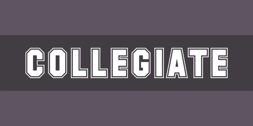 Font Industri Gratis untuk Desainer: Collegiate