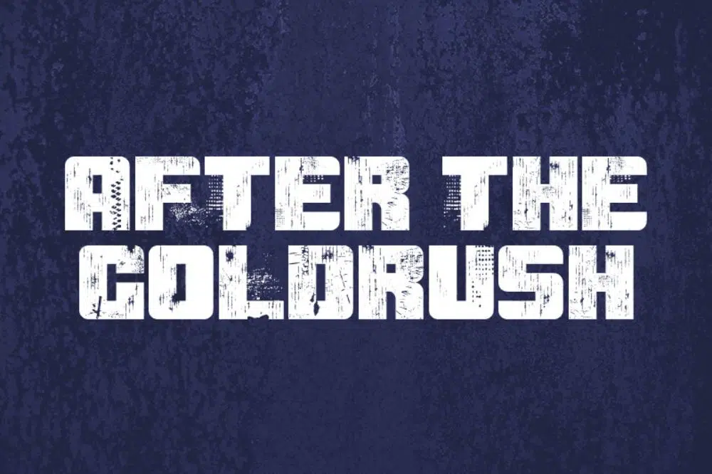 แบบอักษรอุตสาหกรรมฟรีสำหรับนักออกแบบ: After the Goldrush