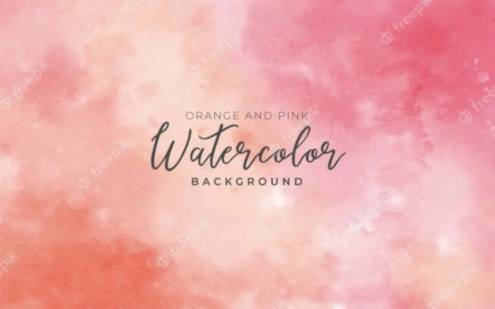 Belles textures et motifs aquarelles gratuits pour les concepteurs : texture aquarelle orange et rose