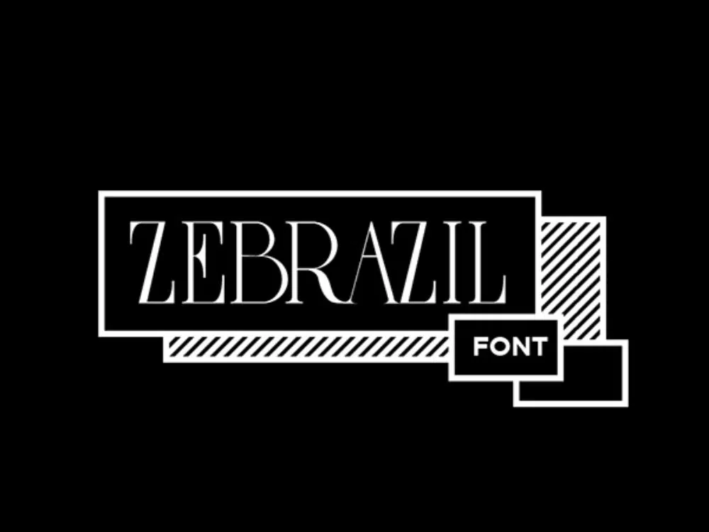 Fontes glamourosas para designers que trabalham na indústria da moda: Zebrazil