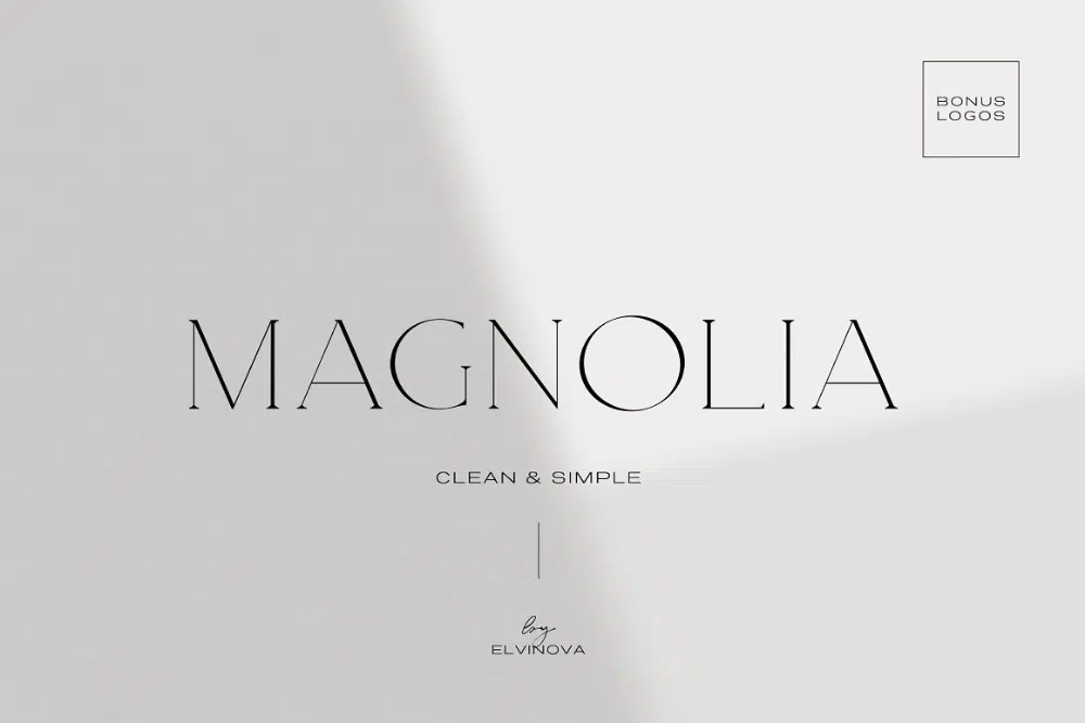 時尚行業設計師的迷人字體：Magnolia