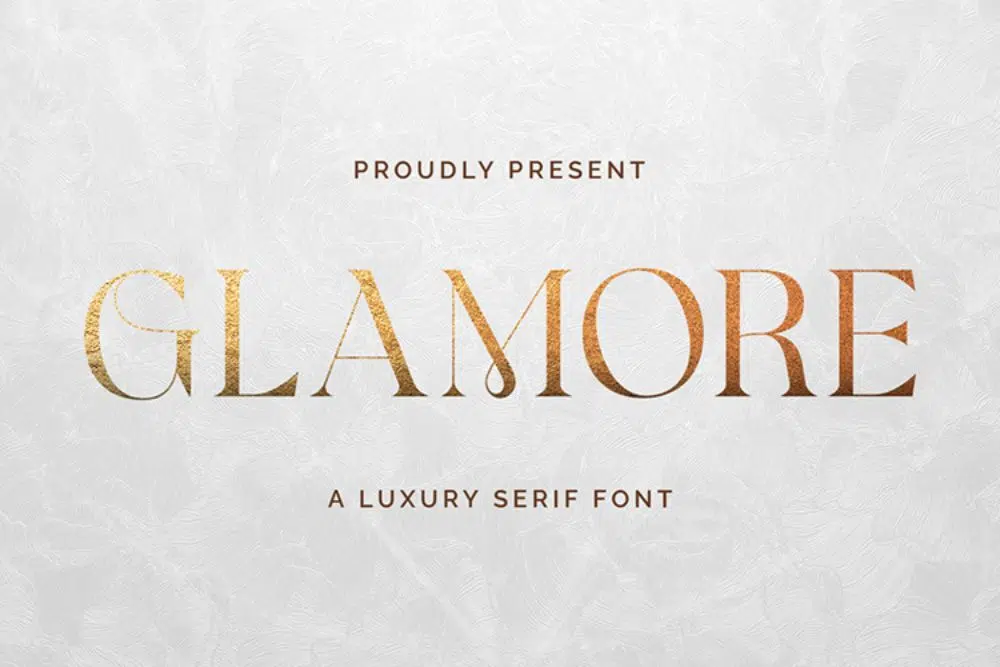 I migliori caratteri per opuscoli e volantini: Glamour