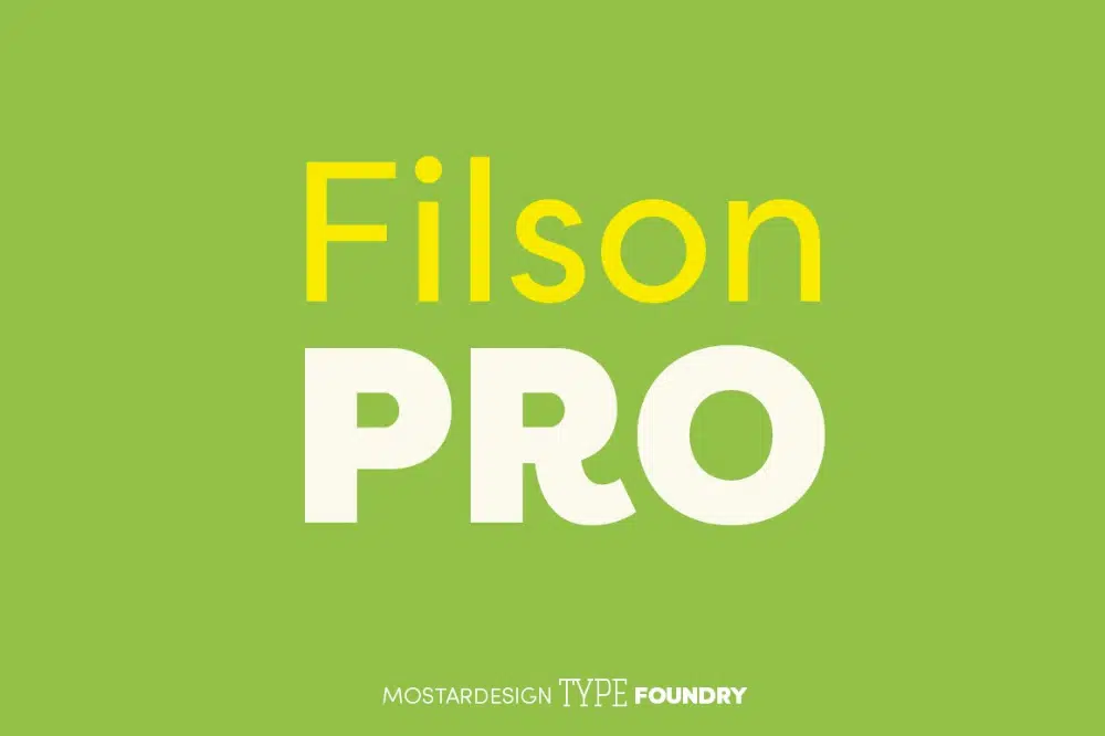 แบบอักษรที่ดีที่สุดสำหรับโบรชัวร์และใบปลิว: Filson