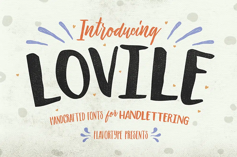 แบบอักษรที่ดีที่สุดสำหรับโบรชัวร์และใบปลิว: Lovile