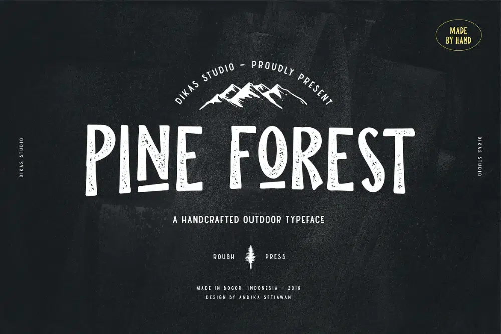 18 caratteri creativi ispirati alla natura: Pine Forest