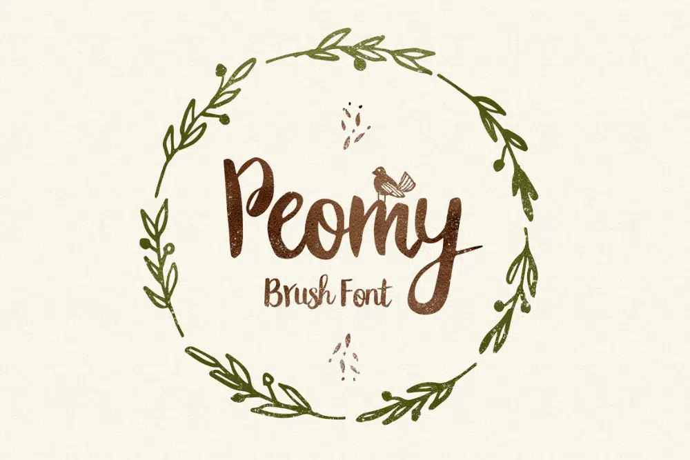 18 fonturi creative inspirate de natură: font Poemy Brush