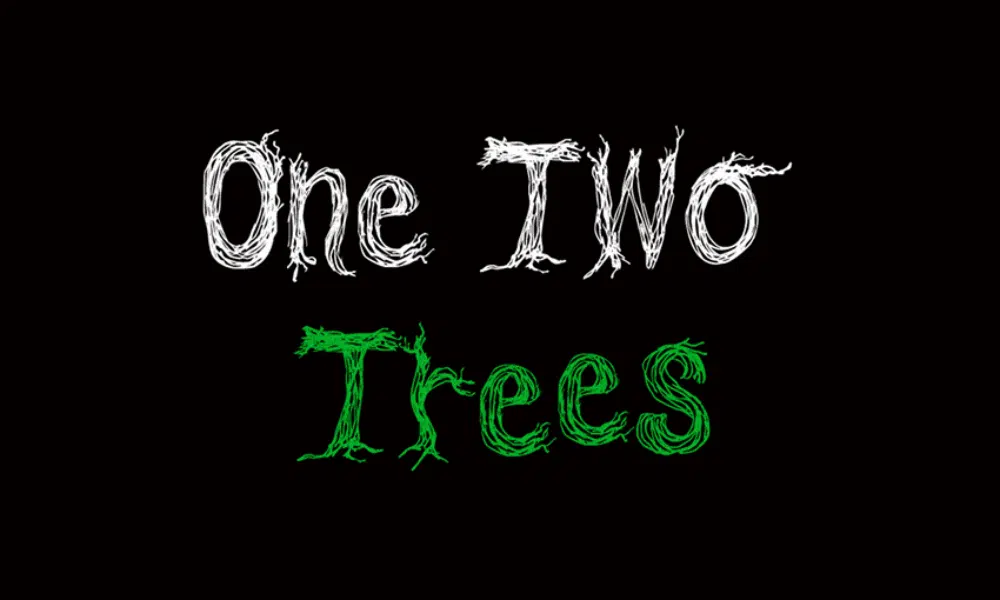 18 kreative Schriftarten, inspiriert von der Natur: One Two Trees