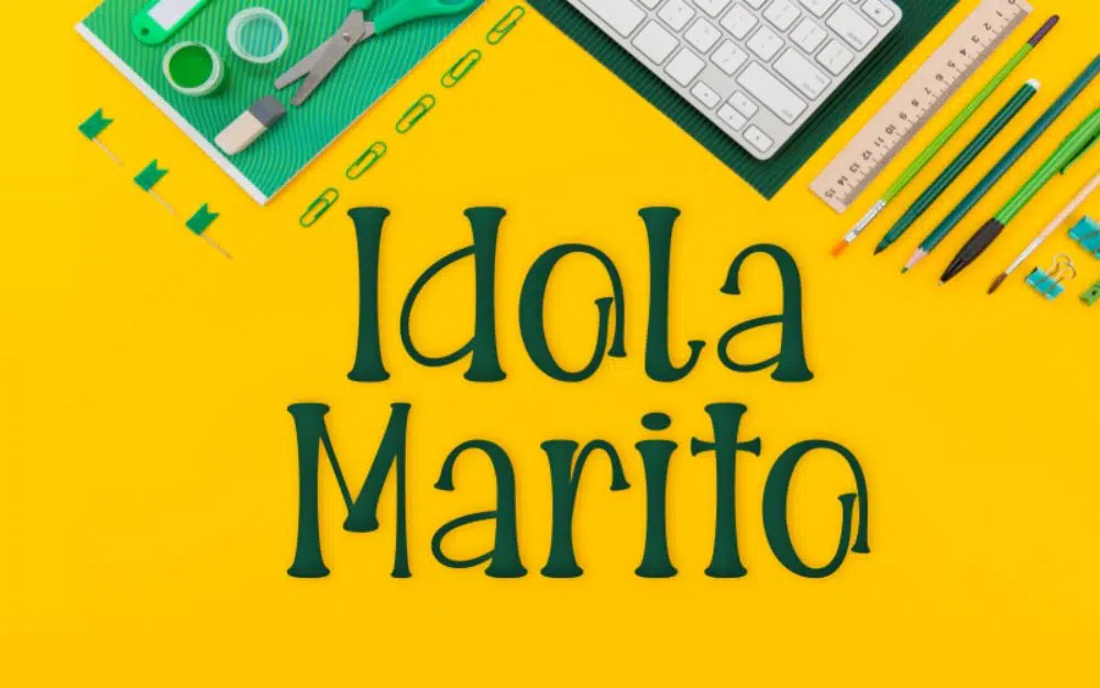 แบบอักษรภาพยนตร์ฟรีสำหรับวิดีโอ: Idola Marito