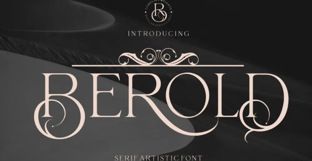 视频的免费电影字体：Berold