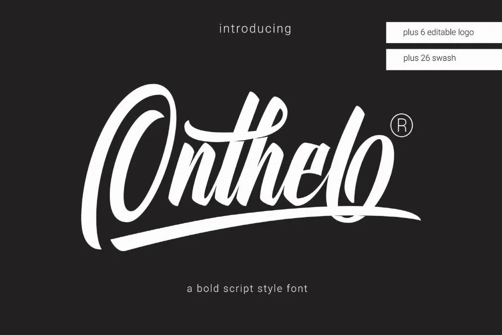 Font cinematografici gratuiti per i video: Onthelo